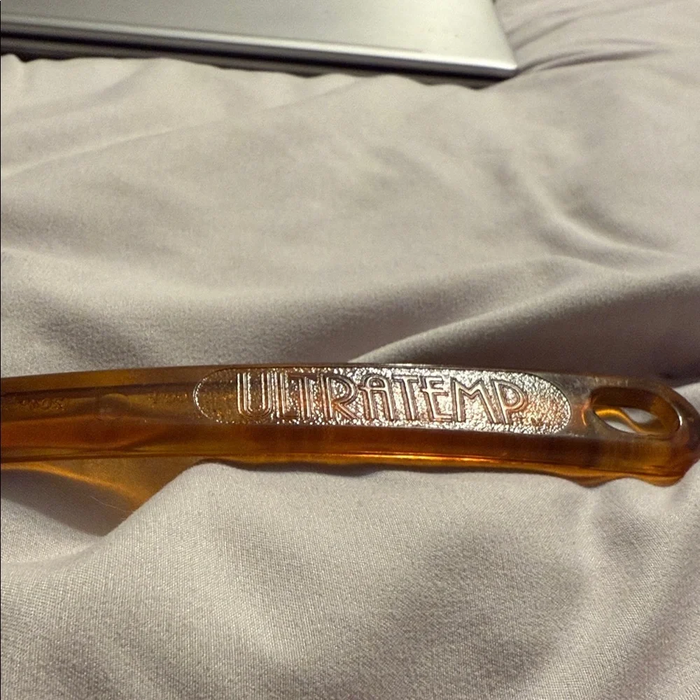 Vintage Ultratemp Amber Pasta Server